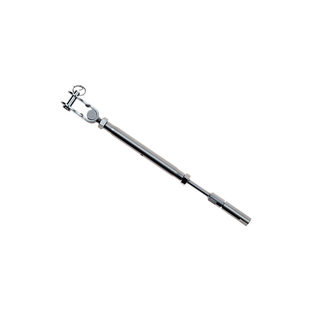 4 Pcs Set Marine T316 Stainless Steel Swageless and Toggle Turnbuckle for Cable Rail, Wire Rope Railing Tensioner for Deck, Stair, Dock