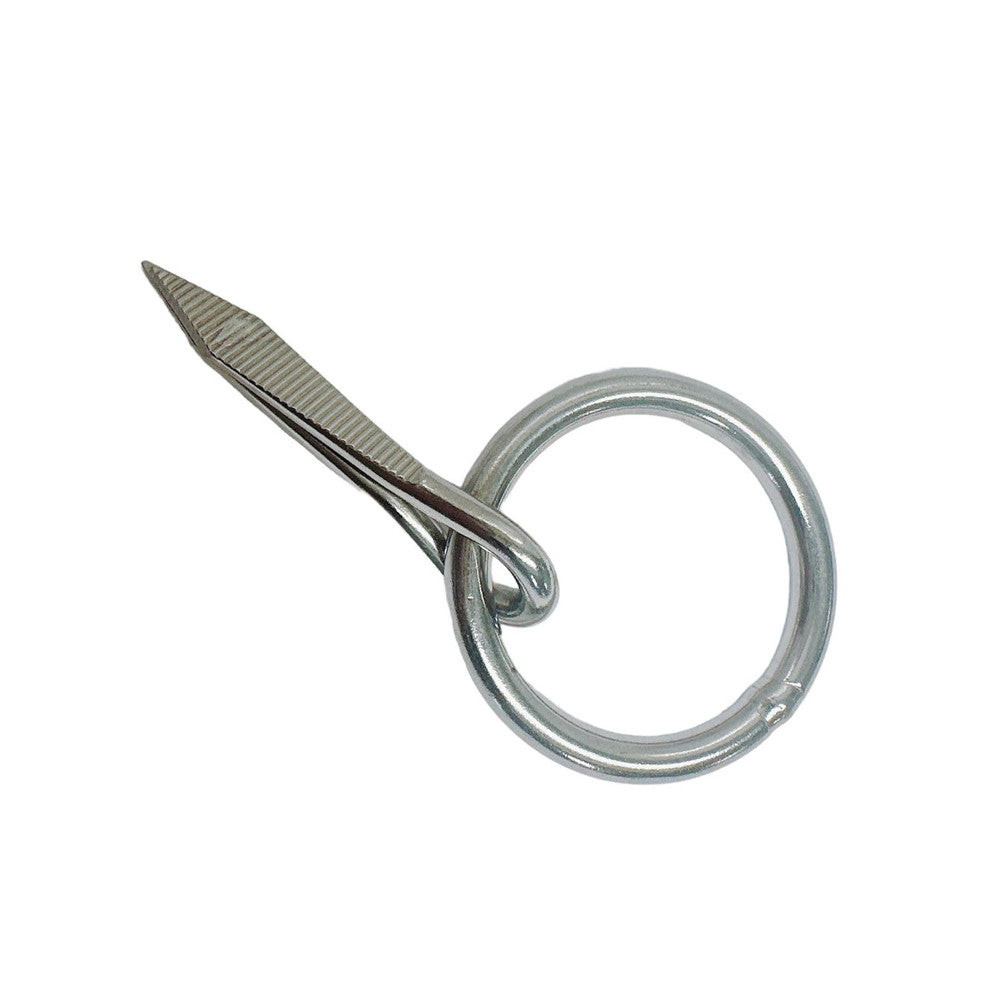 10 Pc Set Marine Stainless Steel Ring Nail Link Connector, Welded Ring Hardware for Yacht, Sailing, Boat, Rope, Chain
