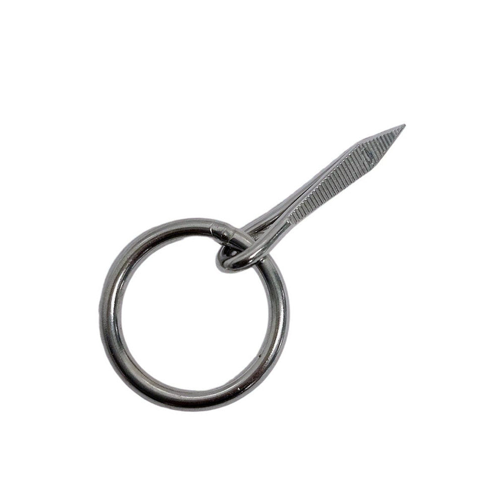 10 Pc Set Marine Stainless Steel Ring Nail Link Connector, Welded Ring Hardware for Yacht, Sailing, Boat, Rope, Chain