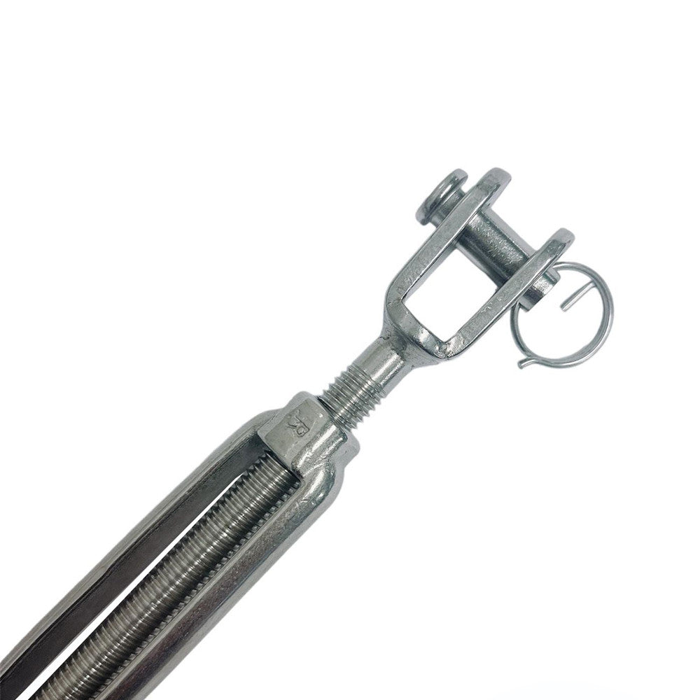 4 Pcs Set Marine Boat Stainless Steel Jaw Eye Turnbuckle, Rigging Tensioner for Cable, Wire Rope, Chain, Rope, Dock