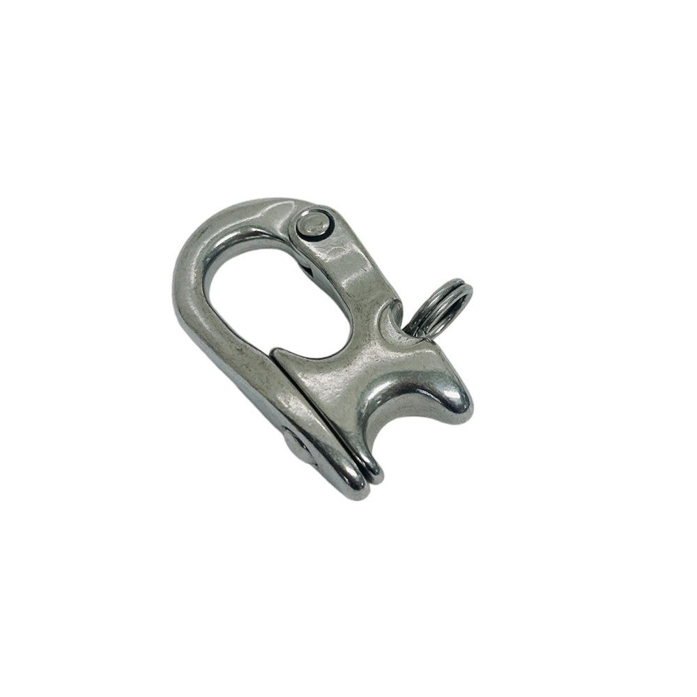 4 Pc Set Marine T316 Stainless Steel Rope Sheet Snap Shackle, Quick Release Rope Shackle for Yacht, Sailboat, Dock, Rigging