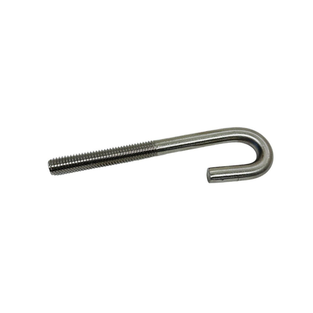 4 Pc Set Marine T316 Stainless Steel J Bolt Spring Hook, J-Bolt J Hook Hardware for Rope, Chain, Cable, Dock