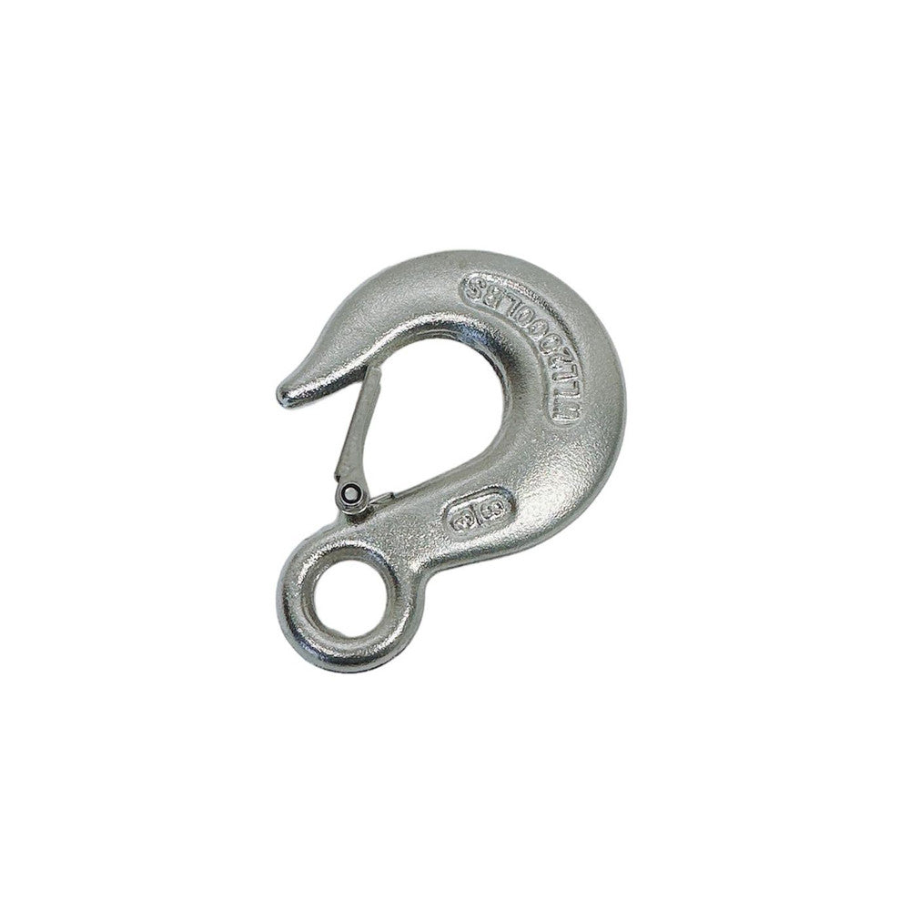 4 Pc Set Marine Drop Forged T316 Stainless Steel Eye Slip Hook, Heavy Duty Rigging Hook for Chain, Rope, Cable, Dock