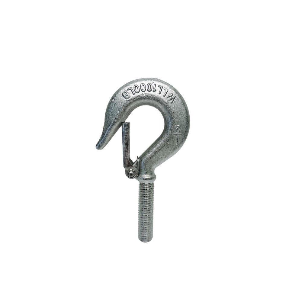 4 Pc Set Marine Stainless Steel Threaded Shank Hook, Drop Forged Hook Various Sizes for Boat, Dock, Rope, Chain