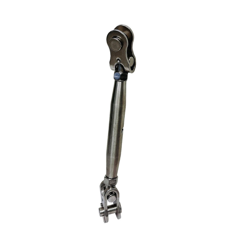 4 Pc Set Marine T316 Stainless Steel Toggle and Toggle Pipe Turnbuckle, Cable Wire Rope Railing Tensioner for Boat, Dock