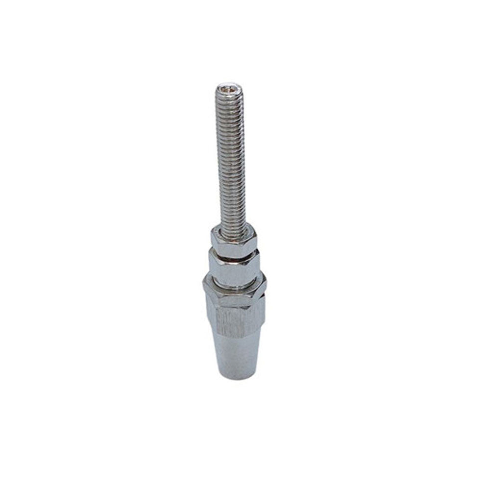 4 Pc Set Marine T316 Stainless Steel Swageless Threaded Stud for Cable Wire, Wire Rope Railing Terminal Fitting for Boat, Dock