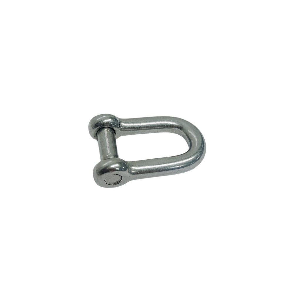 4 Pc Set Marine T316 Stainless Steel D Shackle with Hex Sink Screw Pin, Marine Grade Rigging Shackle for Chain, Rope, and Cable
