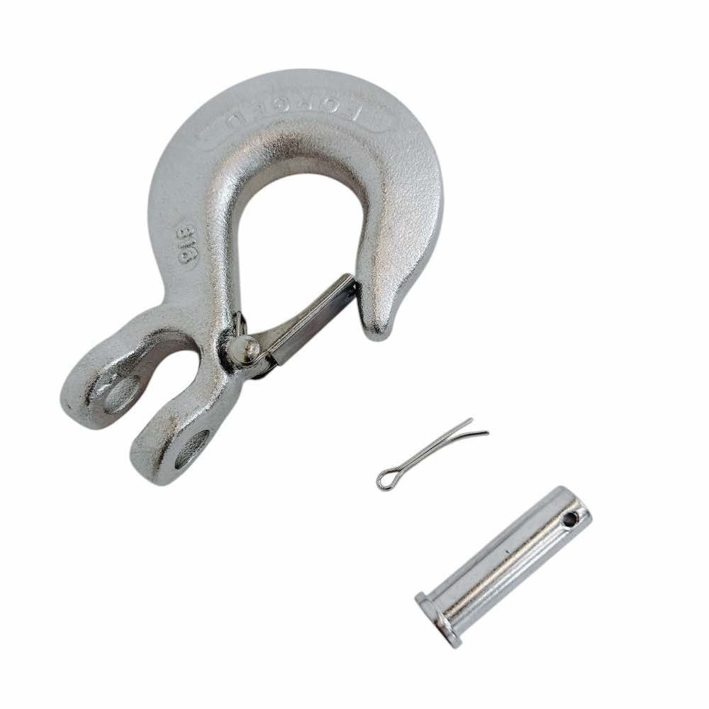 Mil-Spec T316 Stainless Steel Drop Forged Clevis Slip Hook, Marine Grade Rigging Hook for Chain, Rope, Cable, and Lifting
