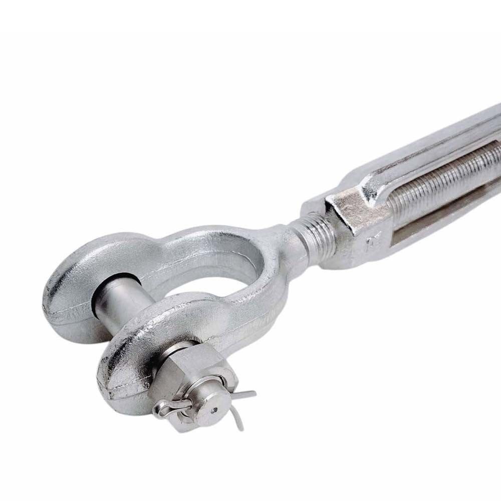 T316 Stainless Steel Mil Spec Jaw Jaw Turnbuckle, Marine Grade Rigging Tensioner for Cable, Wire Rope, Chain, and Boat Hardware