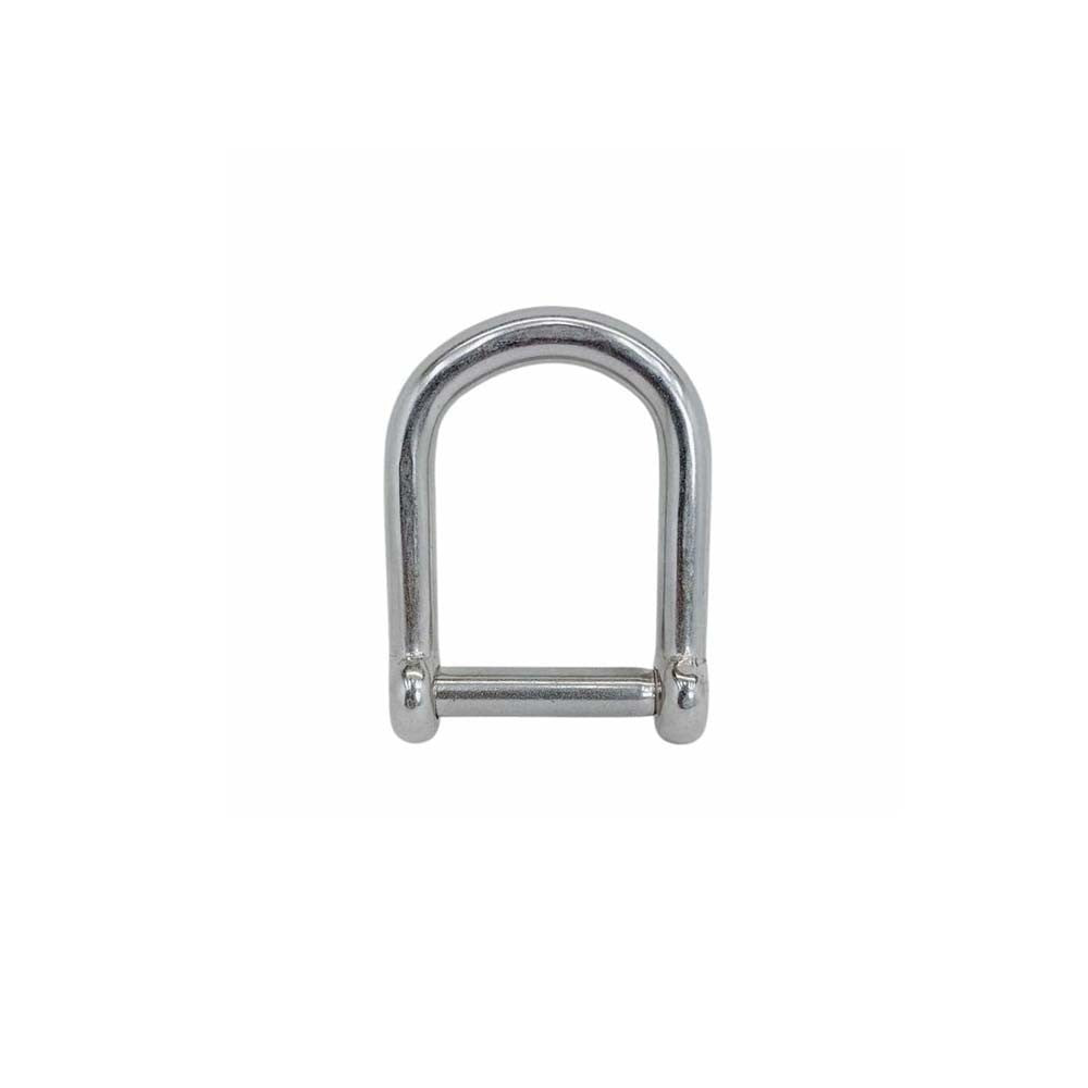 4 Pc Set T316 Stainless Steel Screw Pin Wide D Shackle, No Snag Pin Marine Grade Shackle for Boat, Chain, Rope, and Rigging