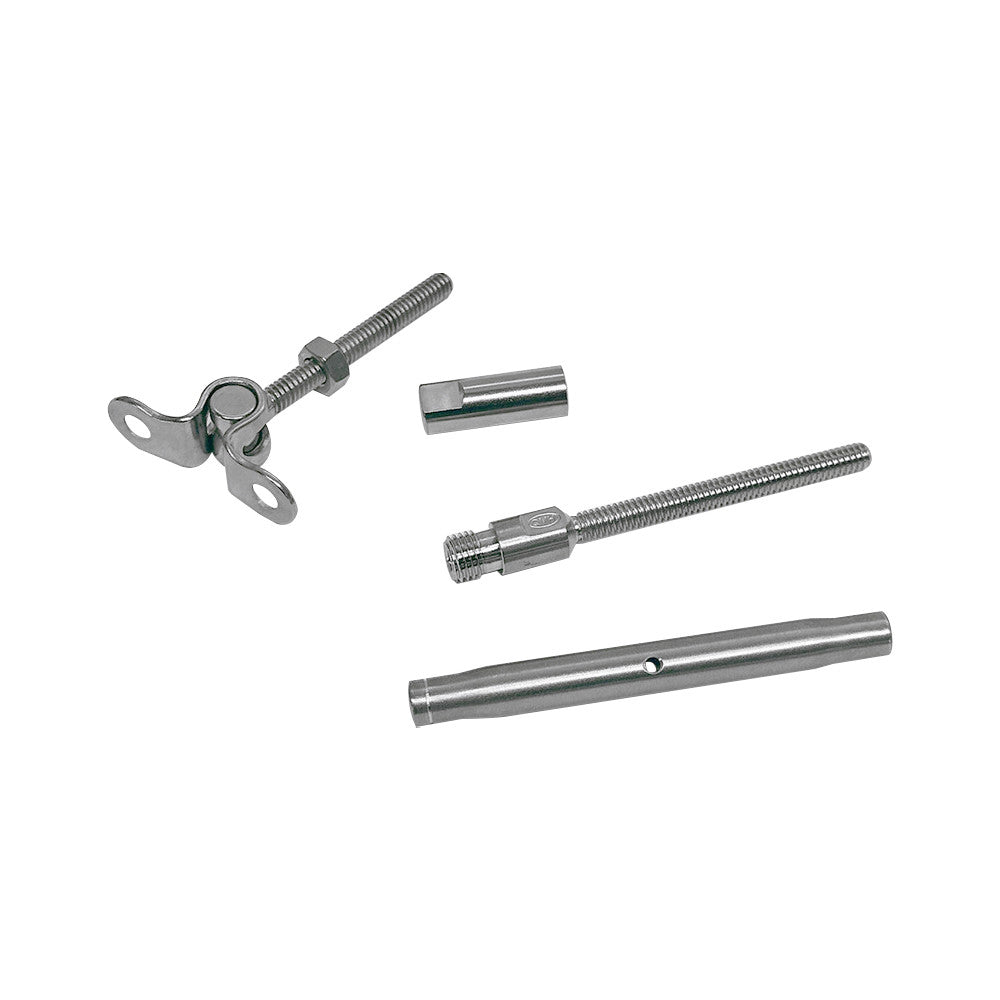 Marine Stainless Steel T316 Swageless & Deck Toggle Turnbuckle For Cable Wire