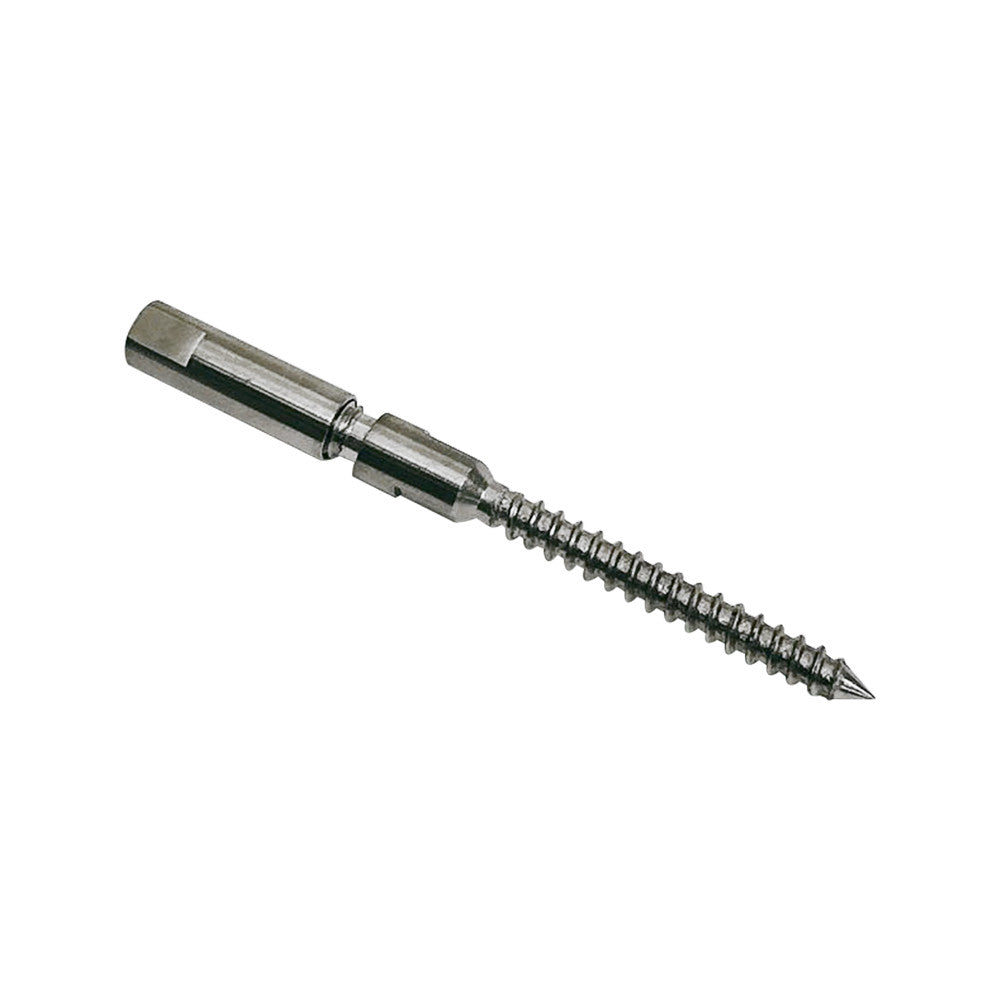 10 Pc Set Marine Stainless Steel Swageless Lag Stud for 1/8" and 3/16" Cable, Wire Rope Terminal Fitting for Deck, Dock, Railing, Rigging