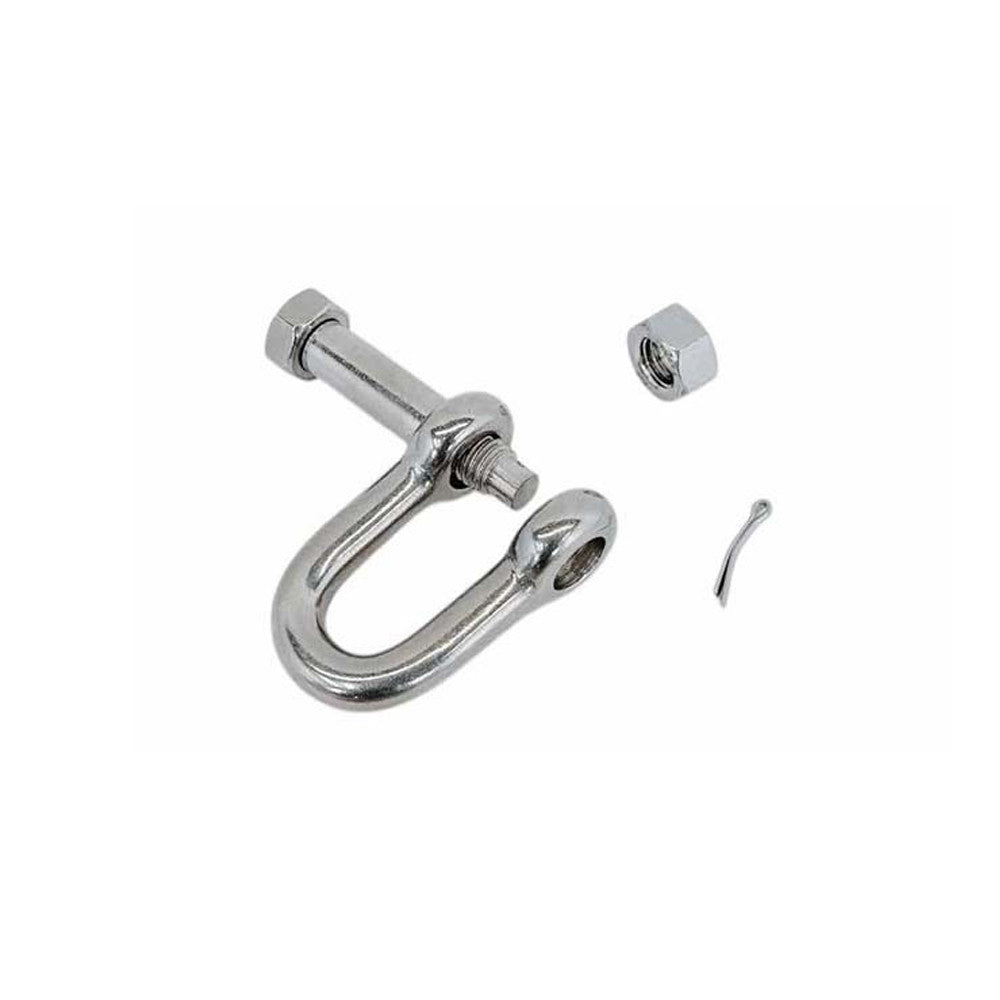 Mil Spec T316 Stainless Steel Forged Bolt Pin Chain Shackle, Marine Grade Rigging Shackle for Chain, Rope, Cable, and Anchor Use