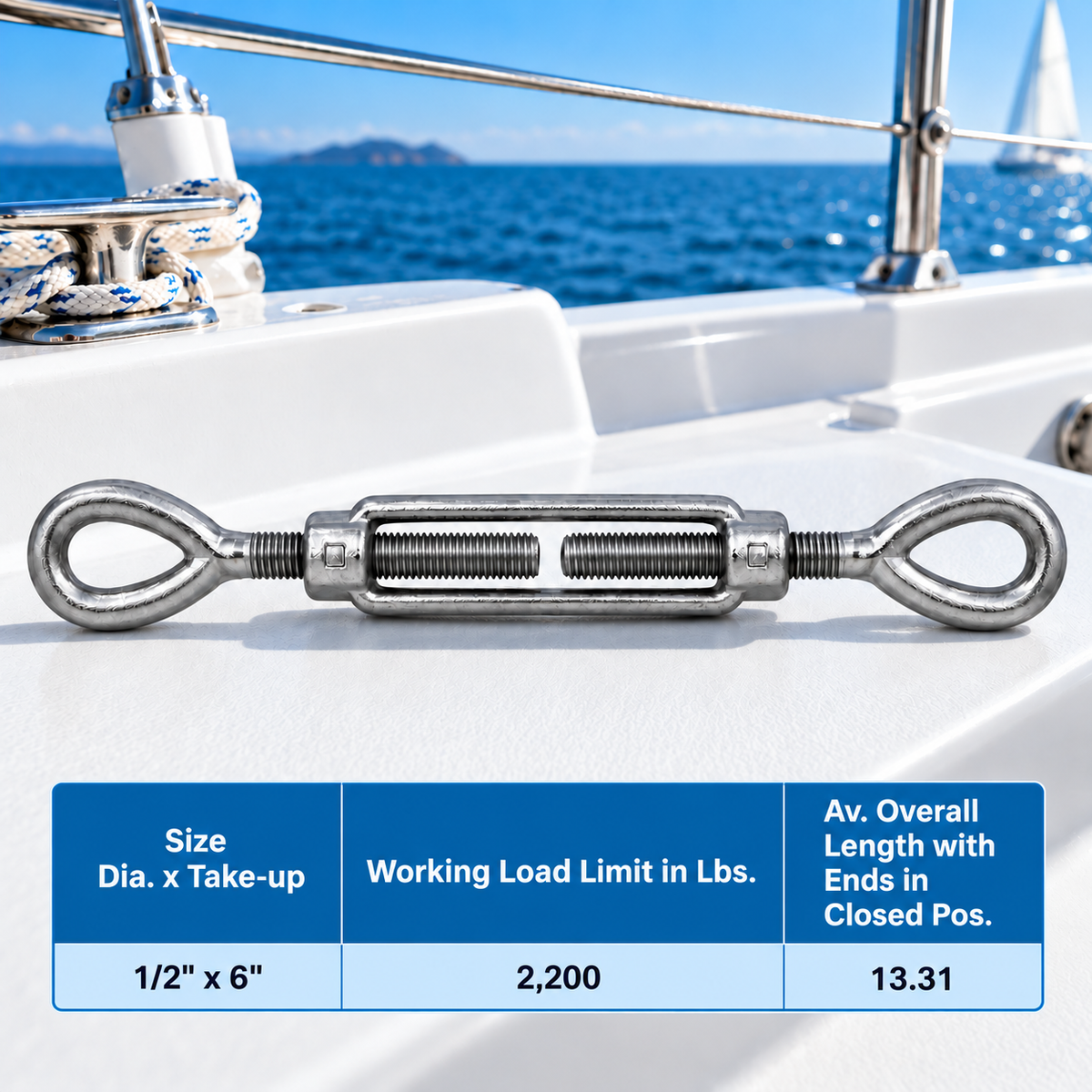 Galvanized Drop Forged Turnbuckle, Hook Eye, Jaw Eye, Hook Hook, Jaw Jaw, and Eye Eye Rigging Tensioner