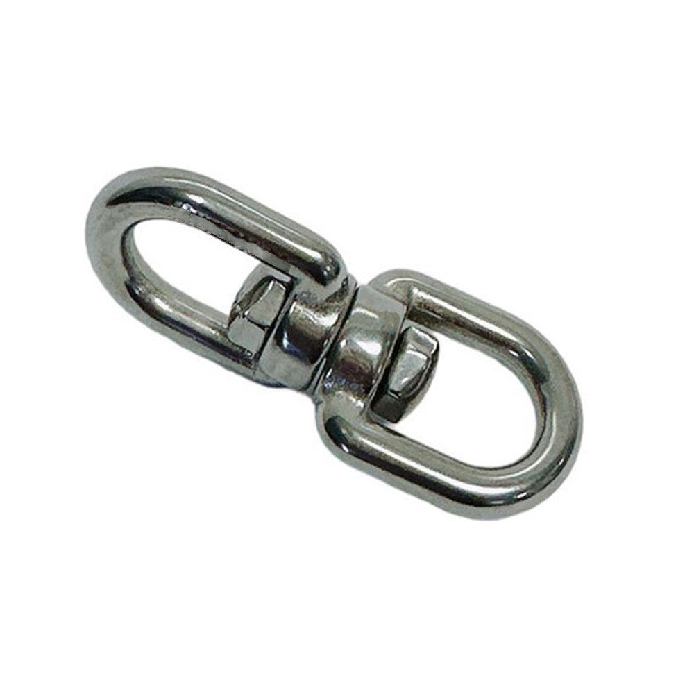 Stainless Steel T316 Eye Eye Swivel, Marine Mooring Rigging Connector for Boat, Dock, Anchor, Chain, Rope, and Cable