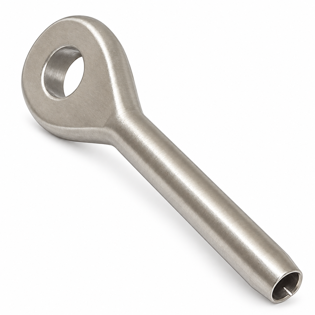 5 Pc Set T316 Stainless Steel Swage Eye Terminal, Cable Railing Wire Rope End Fitting for Marine, Deck, Rigging, and Outdoor Use