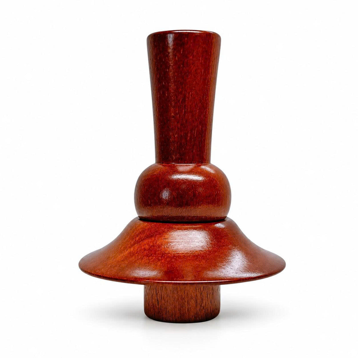 Fairmont Walnut Neck Block, 99mm Mannequin Neck Cap for Fabric Dress Forms, Replacement Top Finial for Clothing Displays