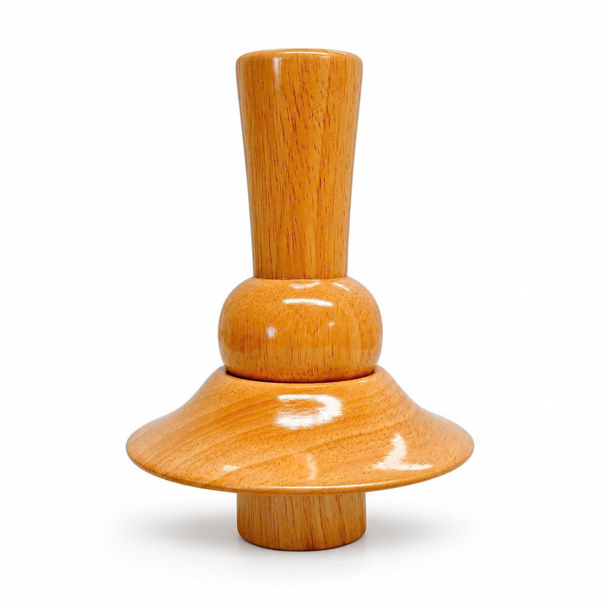 Fairmont Natural Wood Neck Block, 99mm Mannequin Neck Cap for Fabric Dress Forms, Replacement Top Finial for Clothing Displays