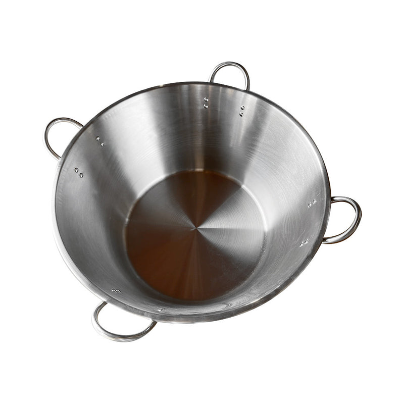 XXL 32'' Carnitas Cazo Stainless Steel Caso Pot Pan Wok Gas Stove burner Cook