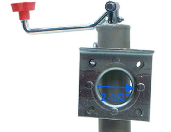 2000 LBS Trailer Boat RV Jack Straight Tongue - WELD ON Side Mount