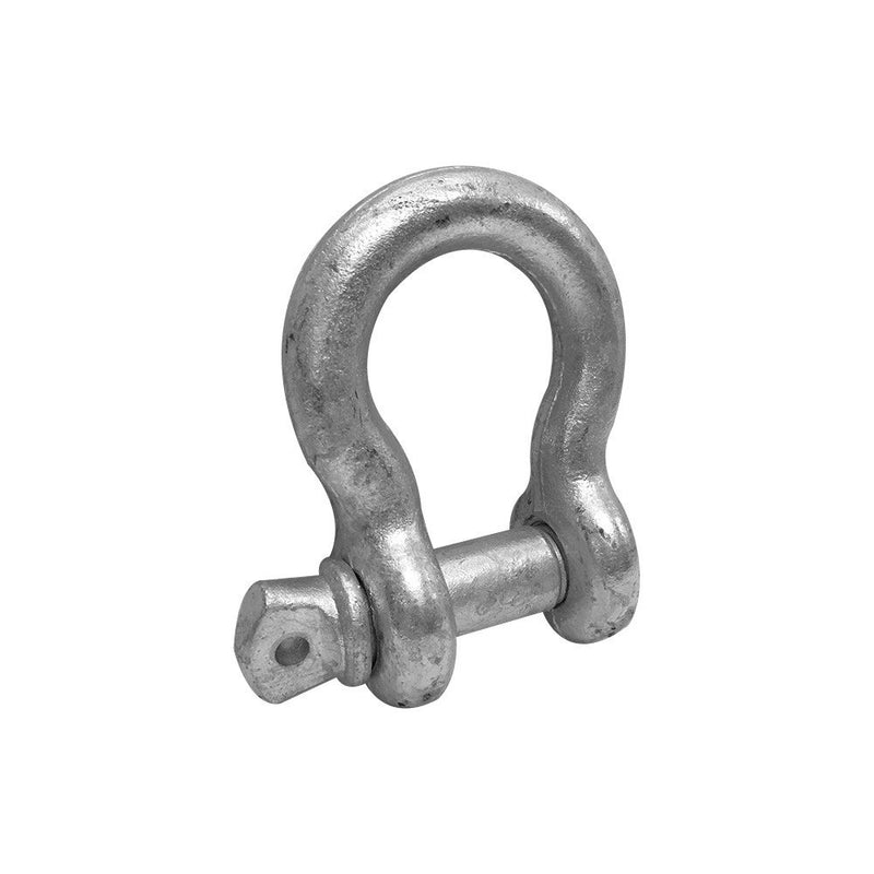 5 PC 1/2" Screw Pin Anchor Shackle Galvanized Steel Drop Forged 4000 Lbs D Ring Bow Rigging