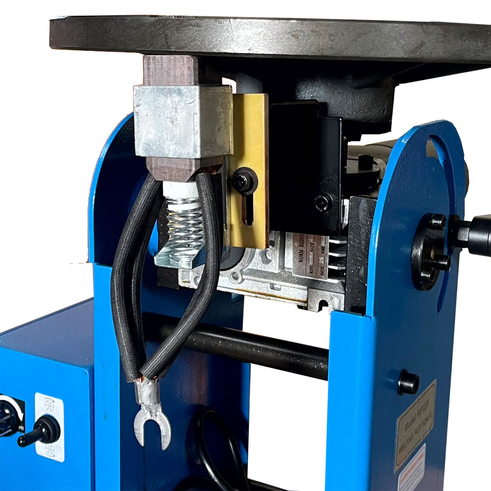 110V Welding Positioner Turntable Table, 0–135° Tilt with Foot Pedal, 220–480 lbs Load Capacity, Heavy Duty Welder Rotary Table for Welding and Fabrication