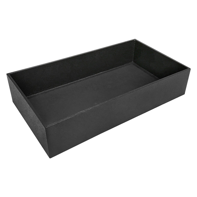Jewelry Earring Necklaces Watches Display Organizer Case Tray Holder Box Black