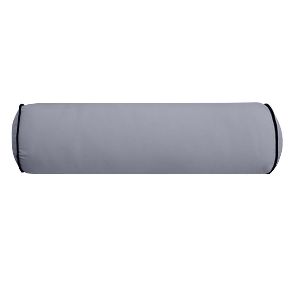 Large Size 26"x6" Outdoor Bolster Pillow Water Repellent Decorative Bolster Pillow Insert and Cover for Porch Swing Couch Sofa Cushion Patio Furniture
