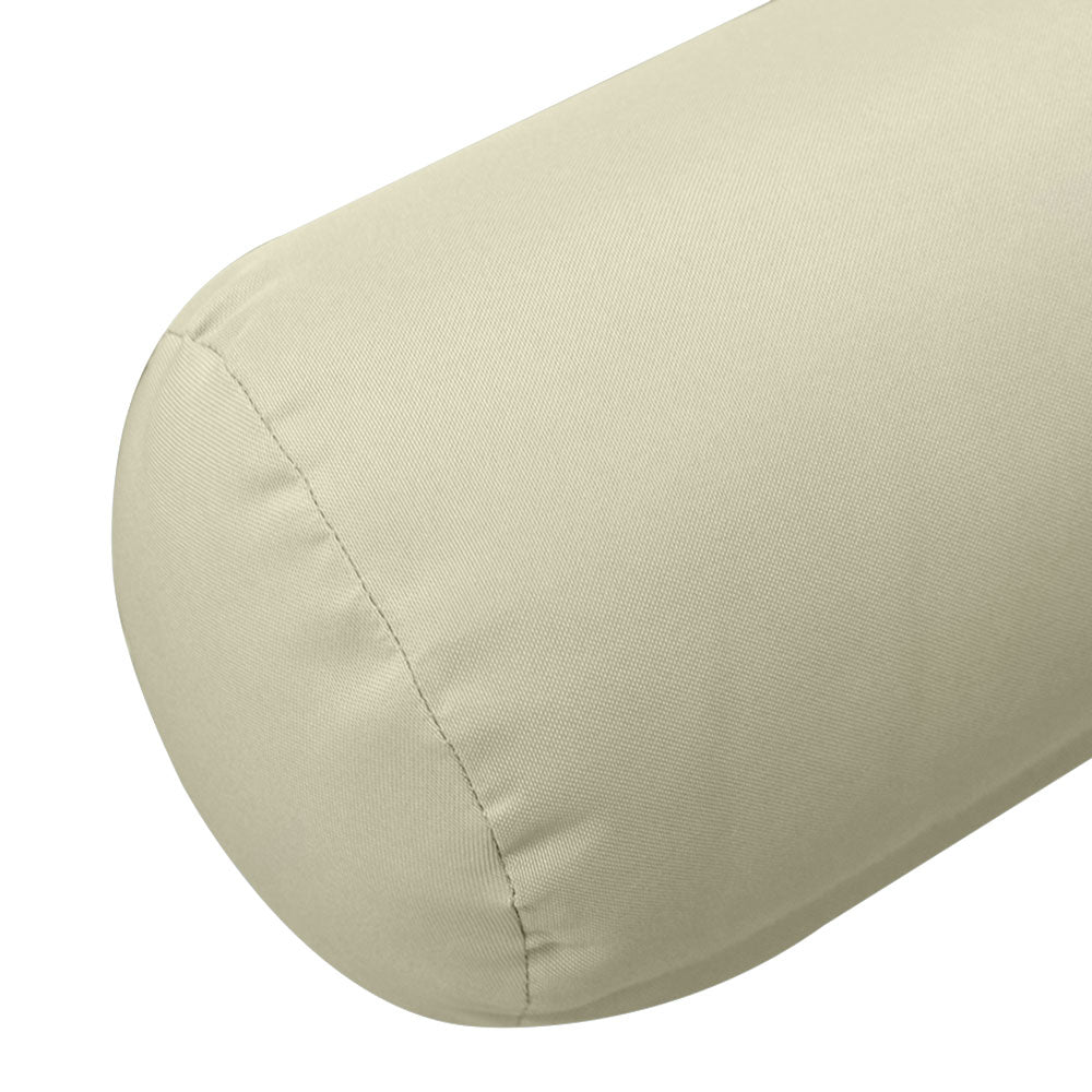 Large Size 26"x6" Outdoor Bolster Pillow Water Repellent Decorative Bolster Pillow Insert and Cover for Porch Swing Couch Sofa Cushion Patio Furniture
