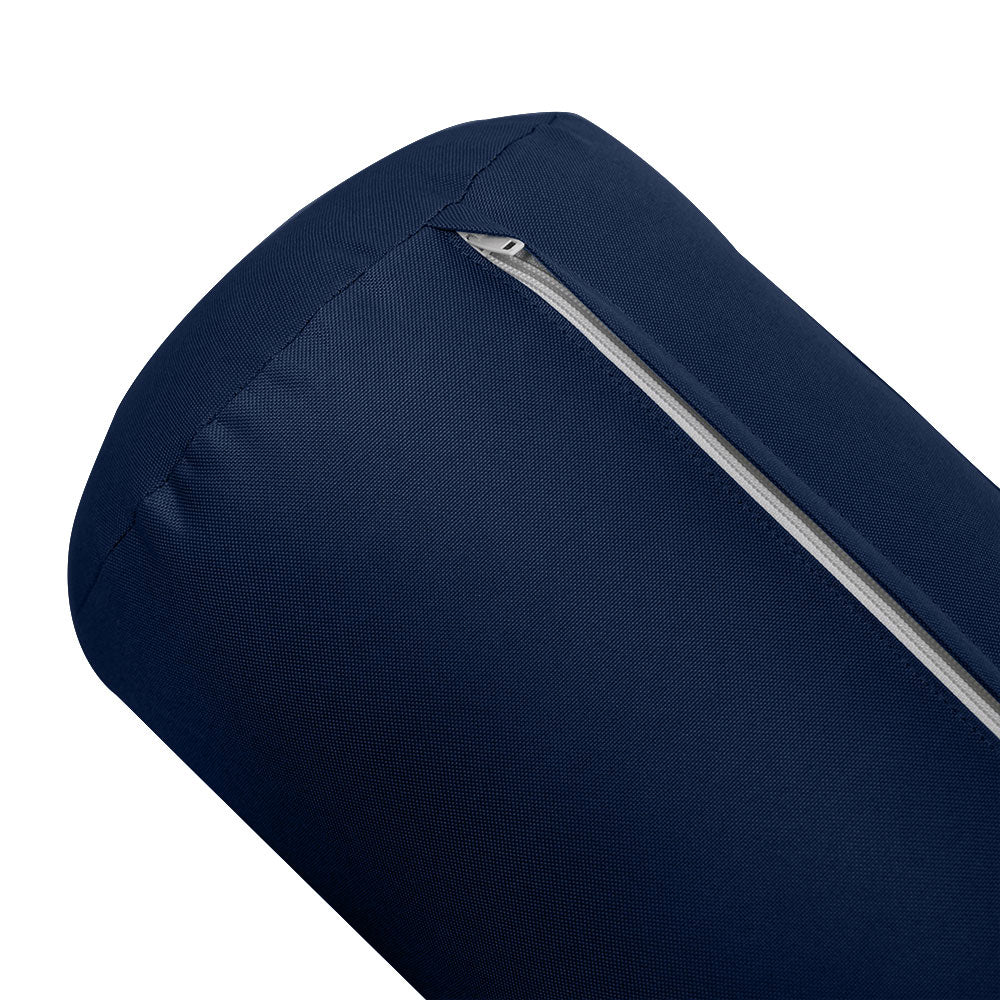 Large Size 26"x6" Outdoor Bolster Pillow Water Repellent Decorative Bolster Pillow Insert and Cover for Porch Swing Couch Sofa Cushion Patio Furniture