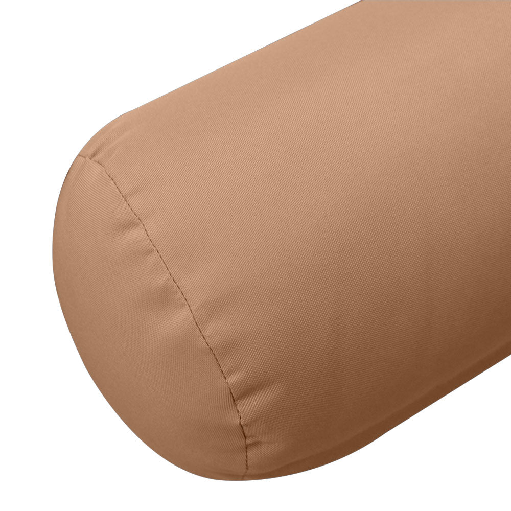 Large Size 26"x6" Outdoor Bolster Pillow Water Repellent Decorative Bolster Pillow Insert and Cover for Porch Swing Couch Sofa Cushion Patio Furniture
