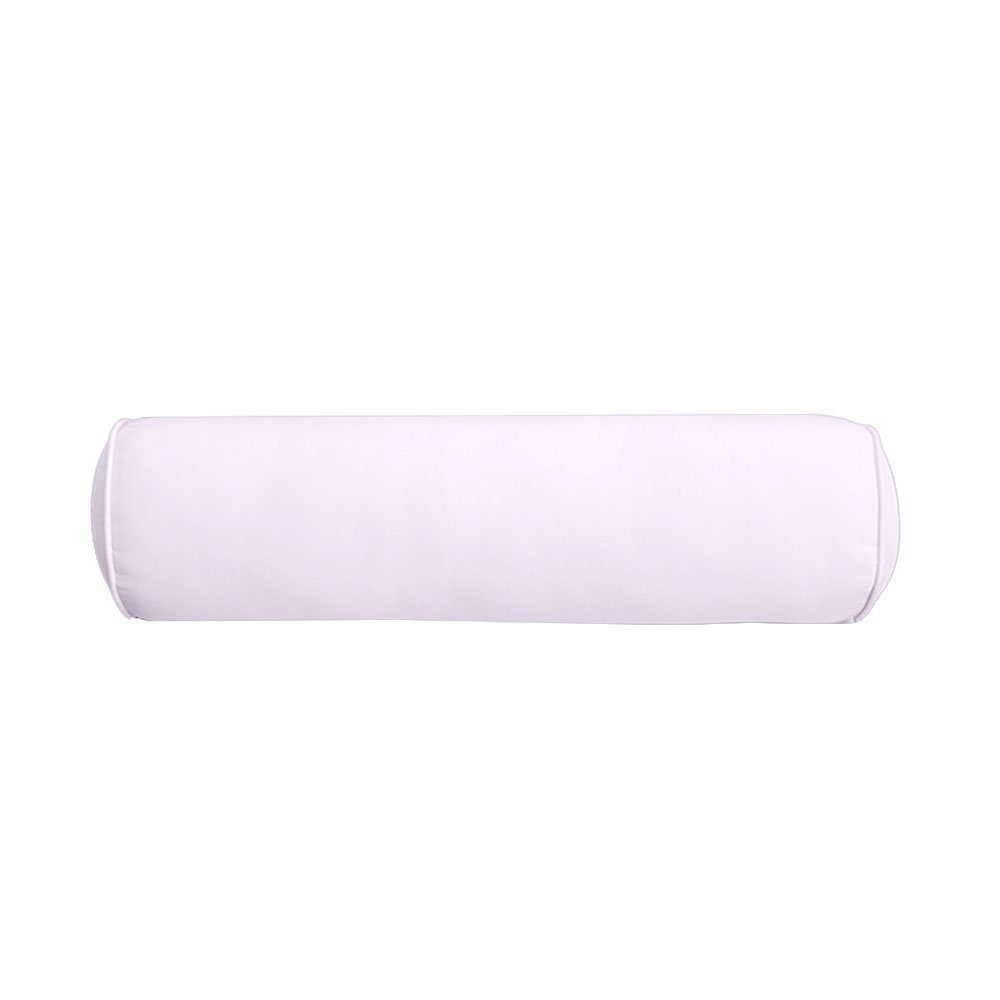 |COVER ONLY| Medium Size 24"x6" Outdoor Bolster Pillow Water Repellent Decorative Bolster Pillow for Porch Swing Couch Sofa Cushion Patio Furniture