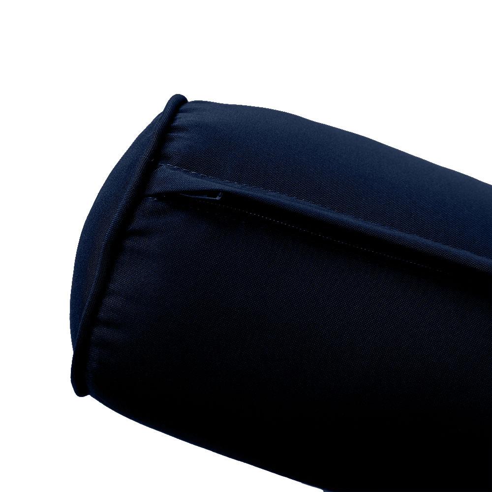 Large Size 26"x6" Outdoor Bolster Pillow Water Repellent Decorative Bolster Pillow Insert and Cover for Porch Swing Couch Sofa Cushion Patio Furniture