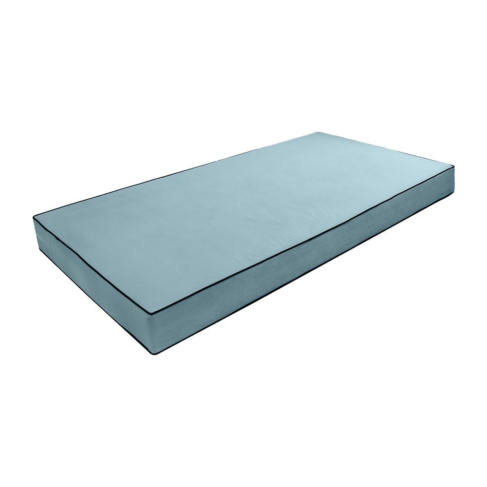 STYLE V2 - Velvet Indoor Daybed Mattress Bolster Backrest Cushion Pillow |COVERS ONLY|
