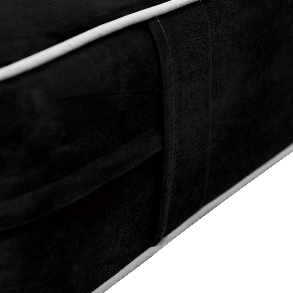 STYLE V3 - Velvet Indoor Daybed Mattress Bolster Backrest Cushion Pillow |COVERS ONLY|