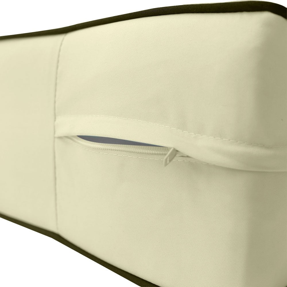 Small Size 23"x24"x6" Outdoor Deep Seat Cushion, Water Repellent, Patio Deep Seat Backrest Cushion Insert & Cover Set