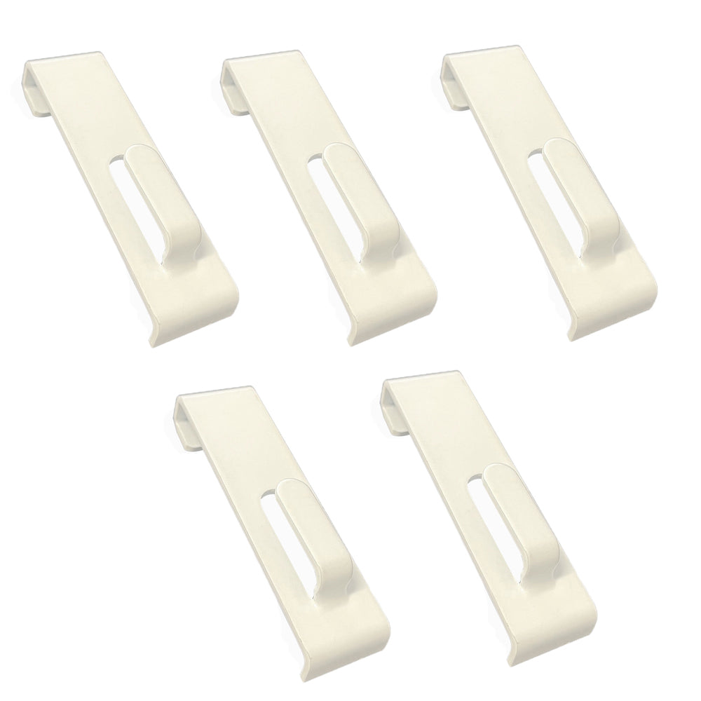 5 PCS WHITE Gridwall Utility Hook Picture Hanger Grid Panel Notch Display