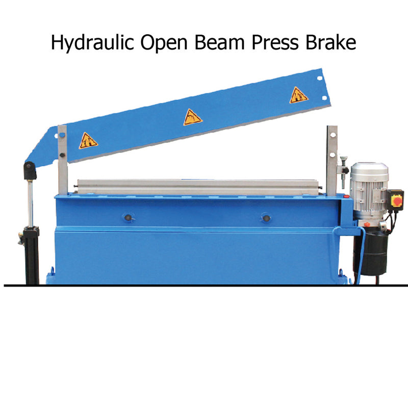 30 Ton Hydraulic Press Brake Box Bender 48" x 8 Gauge Mild Steel Tilt Open Beam