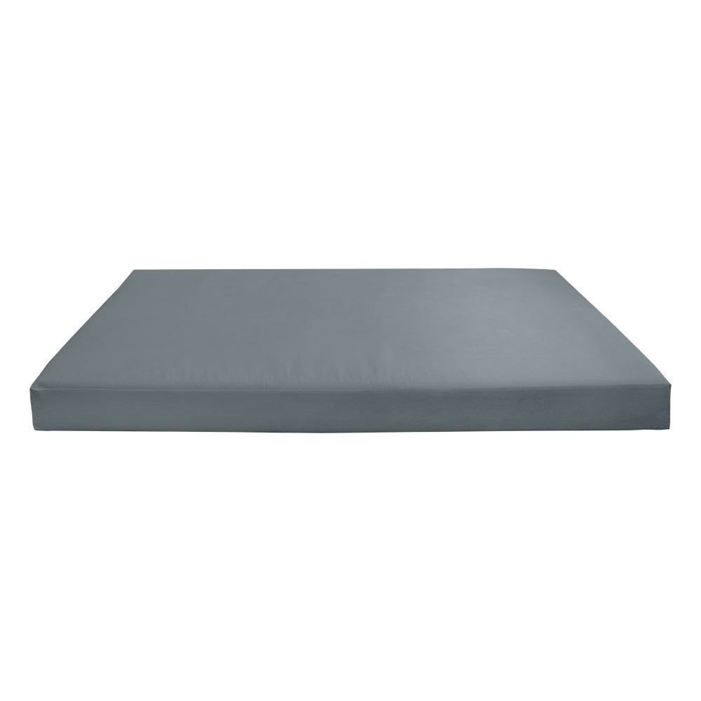 STYLE V5 - Velvet Indoor Daybed Mattress Bolster Cushion Pillow Complete Set