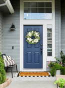 24'' Spring Botanical Artificial Hydrangea And Ranunculus Wreath Natural Silk Floral Home Decor