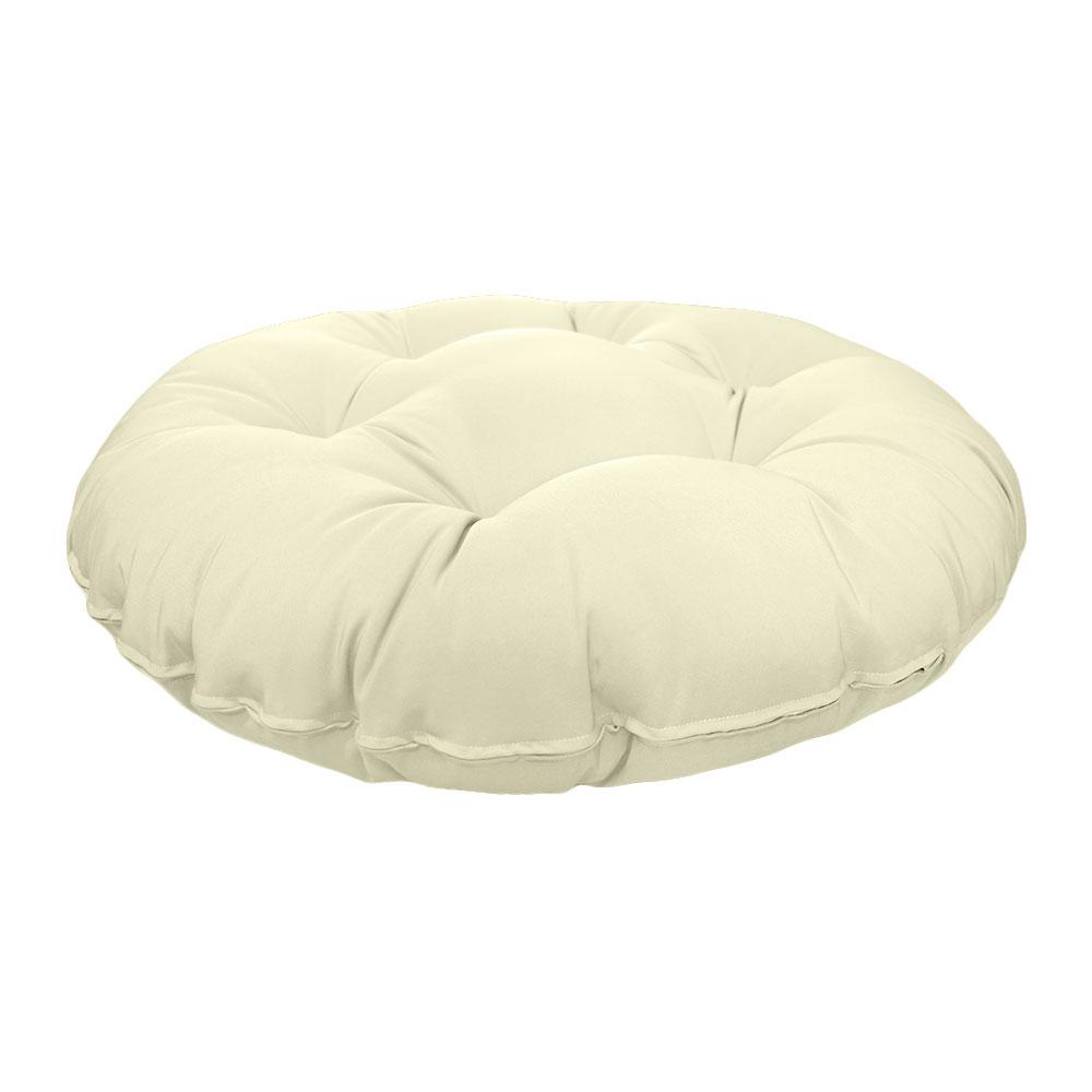 6" Thick Round Papasan Cushion, Tufted Water Repellent Polyester Fabric Yoga Meditation Pillow for Papasan Chair