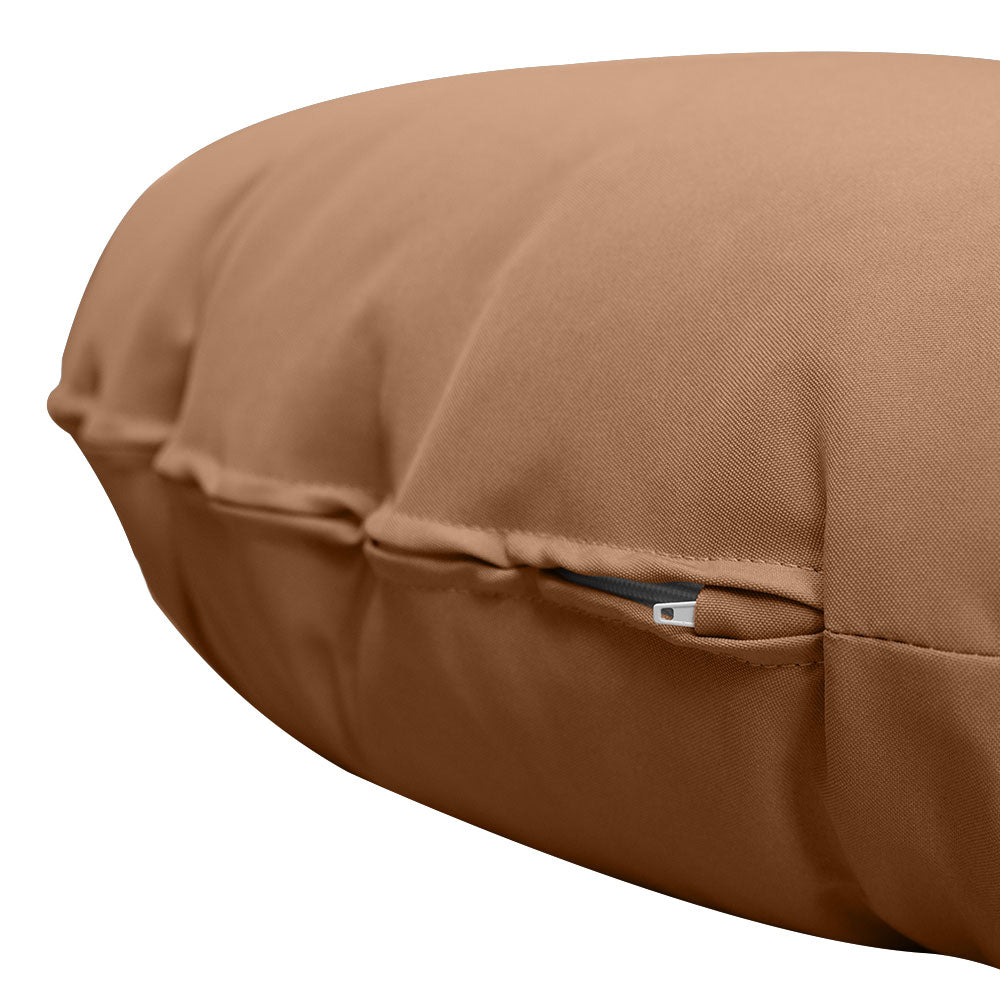 6" Thick Round Papasan Cushion, Tufted Water Repellent Polyester Fabric Yoga Meditation Pillow for Papasan Chair