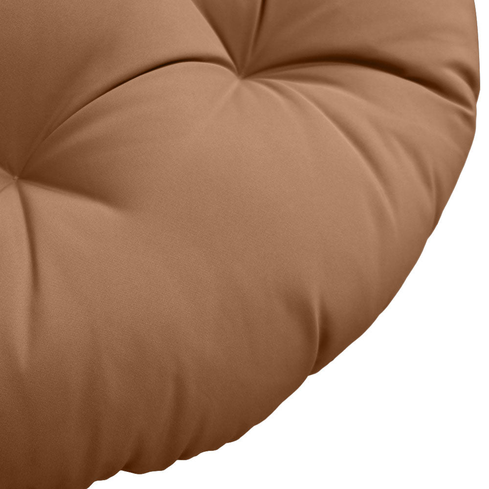 6" Thick Round Papasan Cushion, Tufted Water Repellent Polyester Fabric Yoga Meditation Pillow for Papasan Chair
