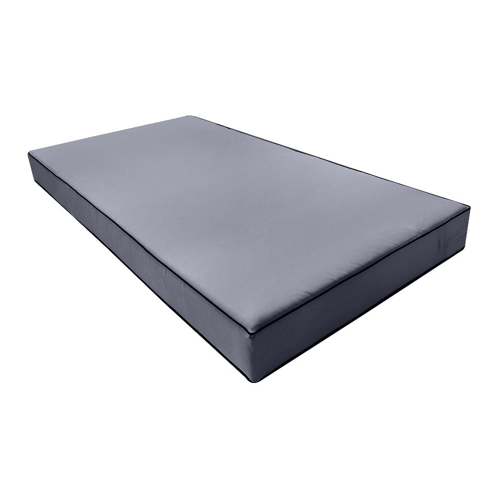 STYLE 1 - Mattress & Pillow Bolster Cushion Cover and Insert for Outdoor Indoor Daybed Porch Swing Bed Crib Size