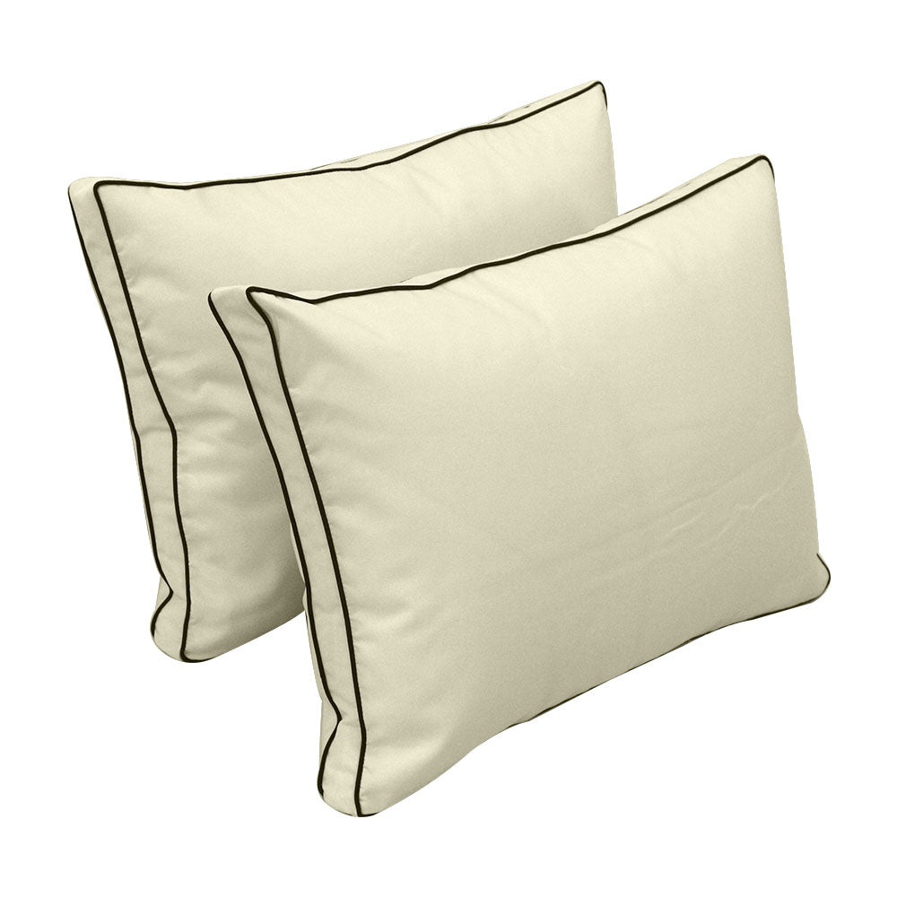 STYLE 1 - Mattress & Pillow Bolster Cushion Cover and Insert for Outdoor Indoor Daybed Porch Swing Bed Crib Size