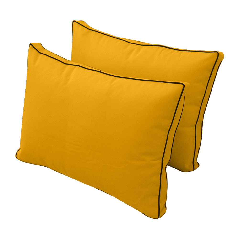 STYLE 1 - Mattress & Pillow Bolster Cushion for Outdoor Indoor Daybed Porch Swing Bed Queen Size | COVERS ONLY |