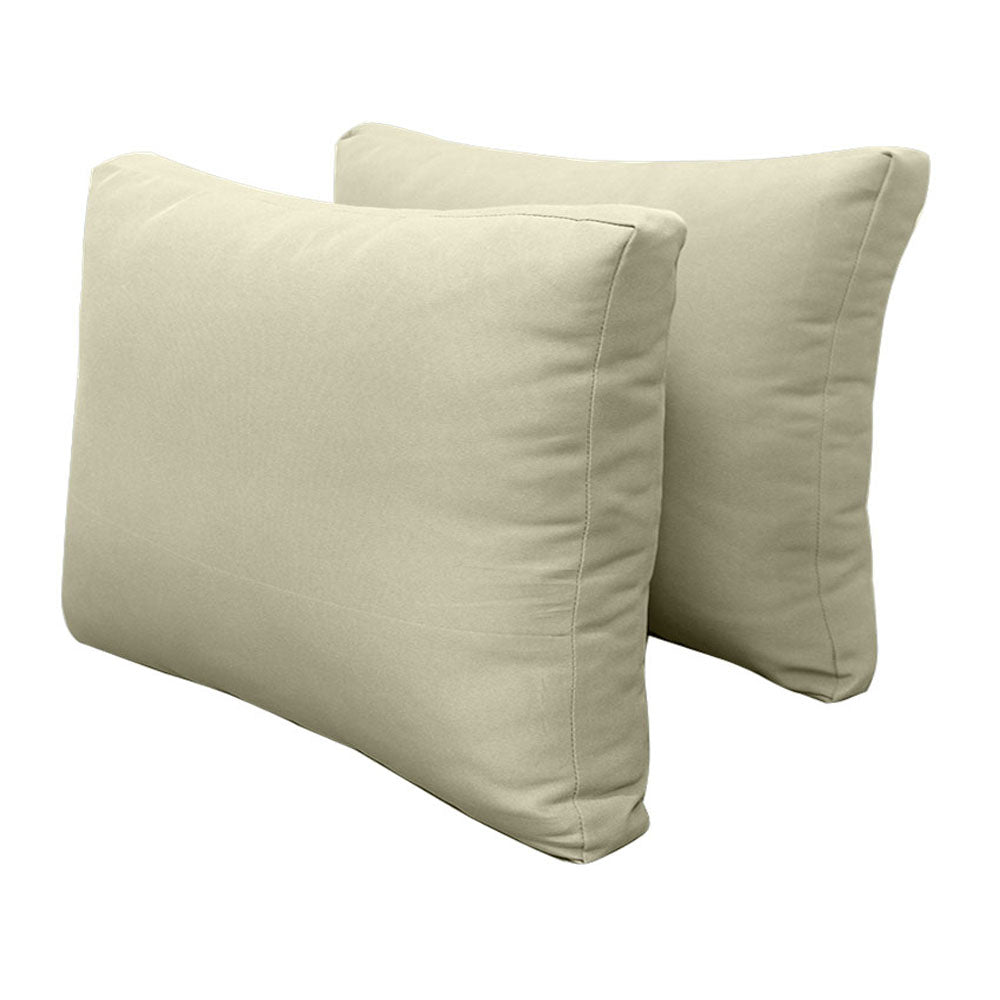 STYLE 1 - Mattress & Pillow Bolster Cushion Cover and Insert for Outdoor Indoor Daybed Porch Swing Bed Crib Size