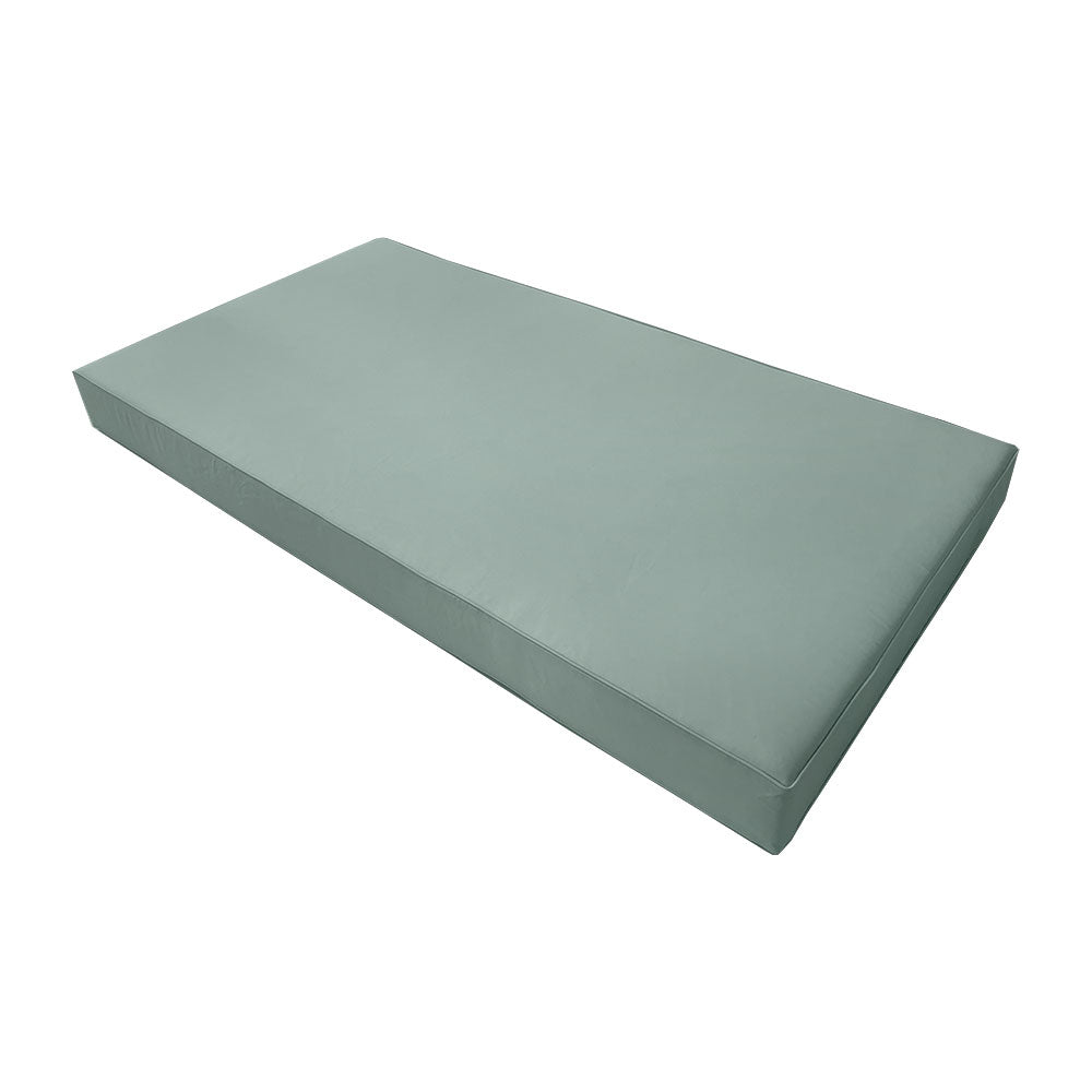 STYLE 1 - Mattress & Pillow Bolster Cushion Cover and Insert for Outdoor Indoor Daybed Porch Swing Bed Crib Size