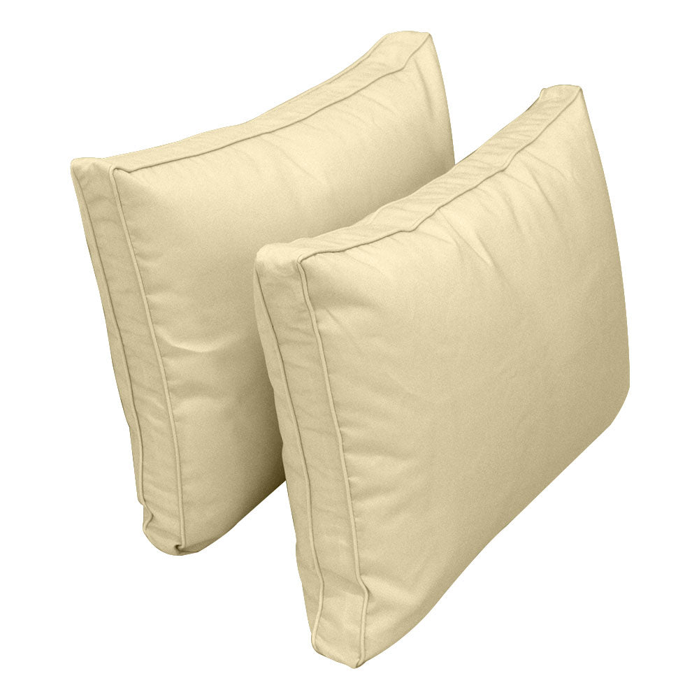 STYLE 1 - Mattress & Pillow Bolster Cushion Cover and Insert for Outdoor Indoor Daybed Porch Swing Bed Crib Size