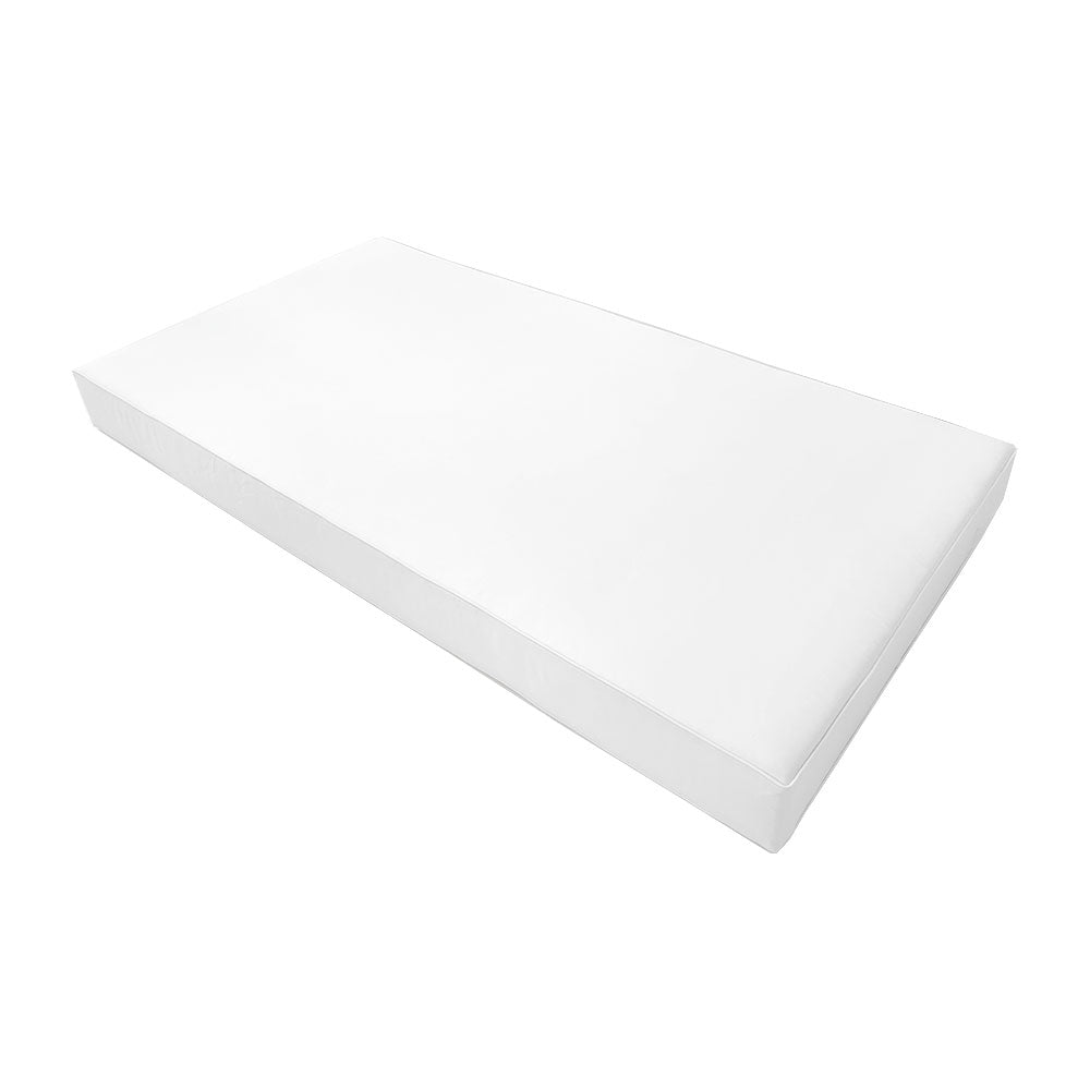 STYLE 1 - Mattress & Pillow Bolster Cushion Cover and Insert for Outdoor Indoor Daybed Porch Swing Bed Crib Size